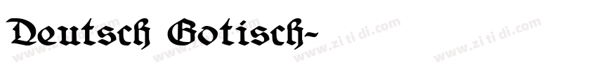 Deutsch Gotisch字体转换